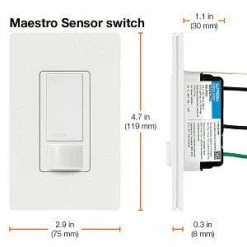 Lutron Maestro Occupancy Sensor Switch, Model MS-OPS5M-WH 11 Lutron Maestro Occupancy Sensor Switch, Model MS-OPS5M-WH -Outlets Sales Store ms ops5m 7 300x300