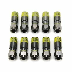 Klein Tools Universal F Compression Connectors RG6/6Q, 10 Pack, Model VDV812-606 -Outlets Sales Store vdv812 606 alt3 700x700