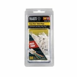 Klein Tools Pass-Thru Modular Data Plug, CAT5E, 50-Pack, Model VDV826-702 -Outlets Sales Store vdv826703 alt4 700x700